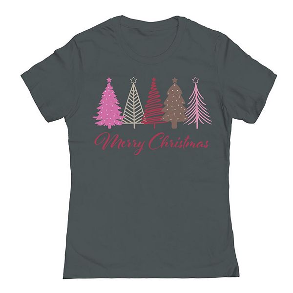Bright Colorful Christmas Tree Graphic Tee