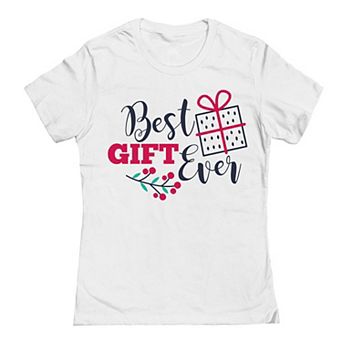 Junior's Christmas Best Gift Ever Graphic Tee