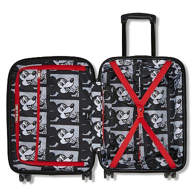 Disney's Mickey Mouse x Keith Haring 21 in. Expandable Carry-On Spinner Luggage by American Tourister