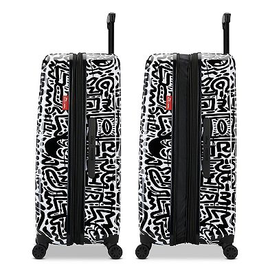 Disney's Mickey Mouse x Keith Haring 21 in. Expandable Carry-On Spinner Luggage by American Tourister