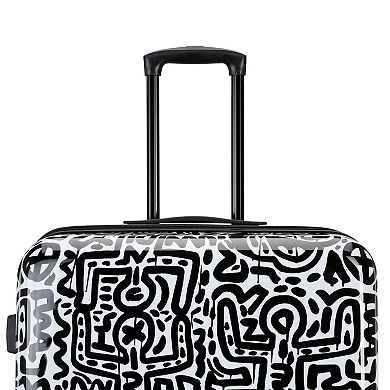 Disney's Mickey Mouse x Keith Haring 21 in. Expandable Carry-On Spinner Luggage by American Tourister