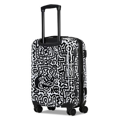 Disney's Mickey Mouse x Keith Haring 21 in. Expandable Carry-On Spinner Luggage by American Tourister