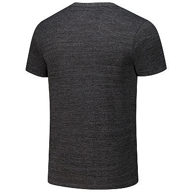 Men's League Collegiate Wear Charcoal Louisville Cardinals ��Arch Script Victory Falls Tri-Blend T-Shirt