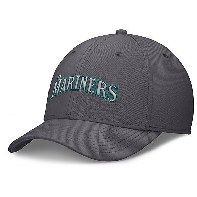 Men's Nike Gray Seattle Mariners Swoosh Performance Flex Hat