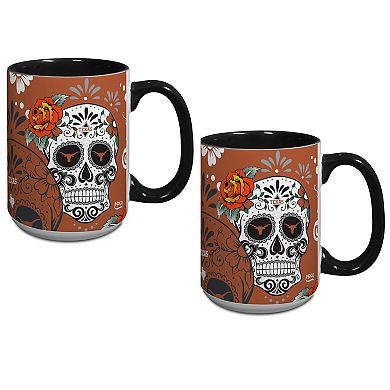 Texas Longhorns Two-Pack Dia De Los Muertos Mug Set