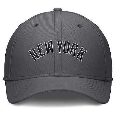 Men's Nike Gray New York Yankees Swoosh Performance Flex Hat