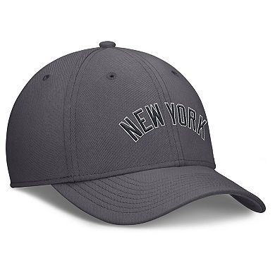 Men's Nike Gray New York Yankees Swoosh Performance Flex Hat
