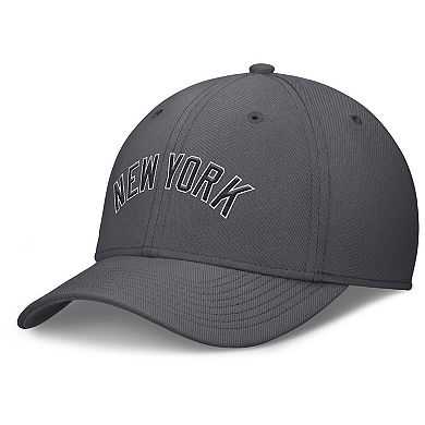 Men's Nike Gray New York Yankees Swoosh Performance Flex Hat