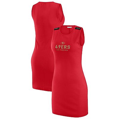 san francisco 49ers jersey dress Women's Gameday Couture White/Black San Francisco 49ers Bling It Full  Sequin Jersey Dress