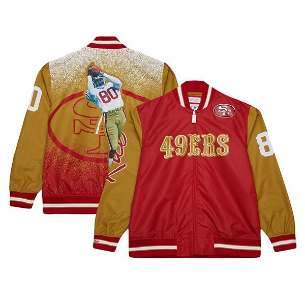 Men's Mitchell & Ness Jerry Rice Scarlet San Francisco 49ers