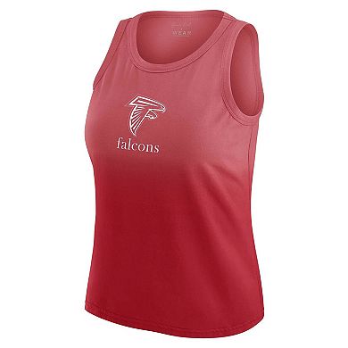 Women's WEAR by Erin Andrews x Gracie Hunt Scarlet Atlanta Falcons Ombre Tank Top
