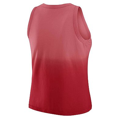 Women's WEAR by Erin Andrews x Gracie Hunt Scarlet Atlanta Falcons Ombre Tank Top