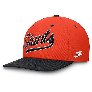 Men's Nike Orange/Black San Francisco Giants Cooperstown Collection Pro Performance Snapback Hat