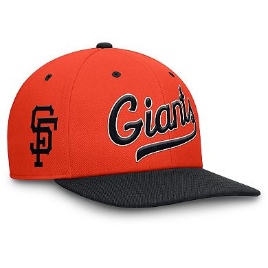 Men's Nike Orange/Black San Francisco Giants Cooperstown Collection Pro Performance Snapback Hat