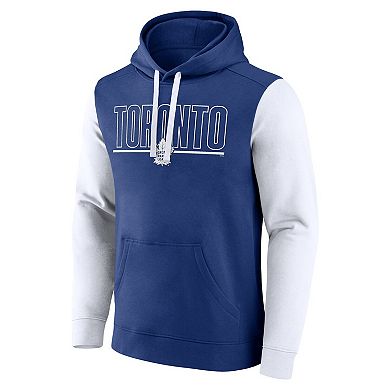 Men's Blue Toronto Maple Leafs Deliver Fleece Pullover Hoodie