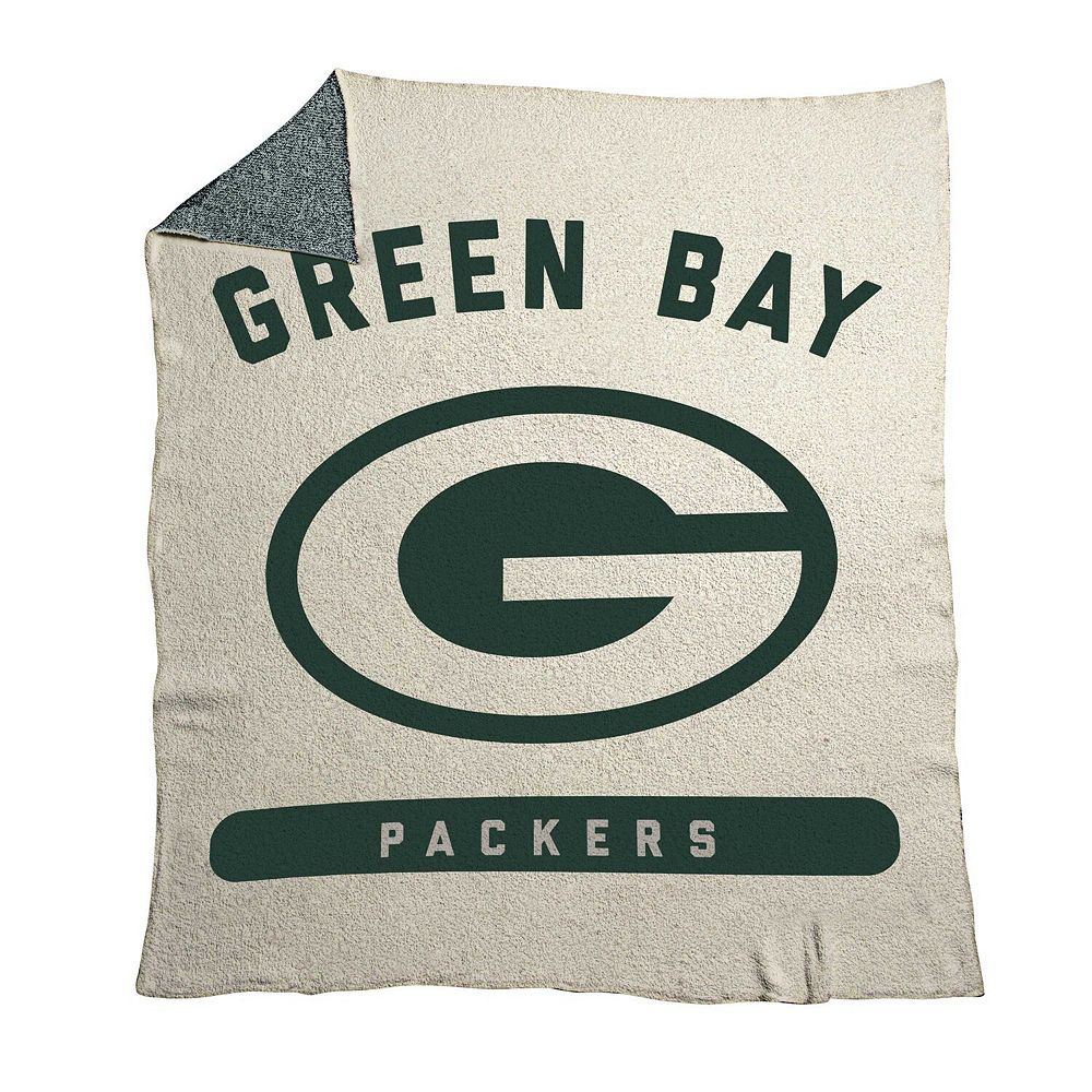 Green Bay Packers NFL Team Classic Logo Allover Throw 50x60