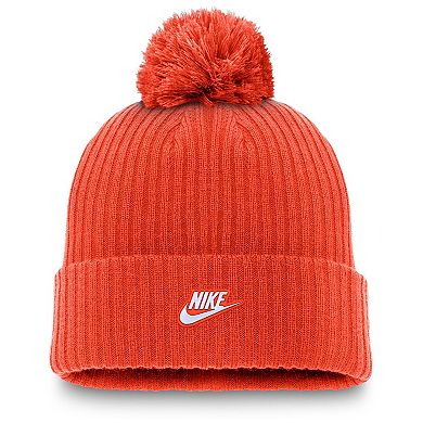 Men's Nike Orange San Francisco Giants Cooperstown Collection Patch Cuffed Knit Hat with Pom