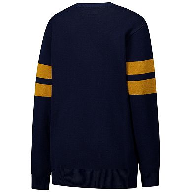 Unisex Uscape Apparel Navy Notre Dame Fighting Irish Renew Knit Vintage Pullover Sweater