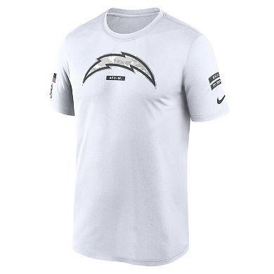 Men's Nike White Los Angeles Chargers 2024 Salute To Service Legend Performance T-Shirt