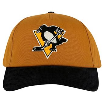 Men's American Needle Tan/Black Pittsburgh Penguins Burnett Adjustable Hat