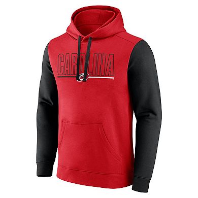 Men's Red Carolina Hurricanes Deliver Fleece Pullover Hoodie
