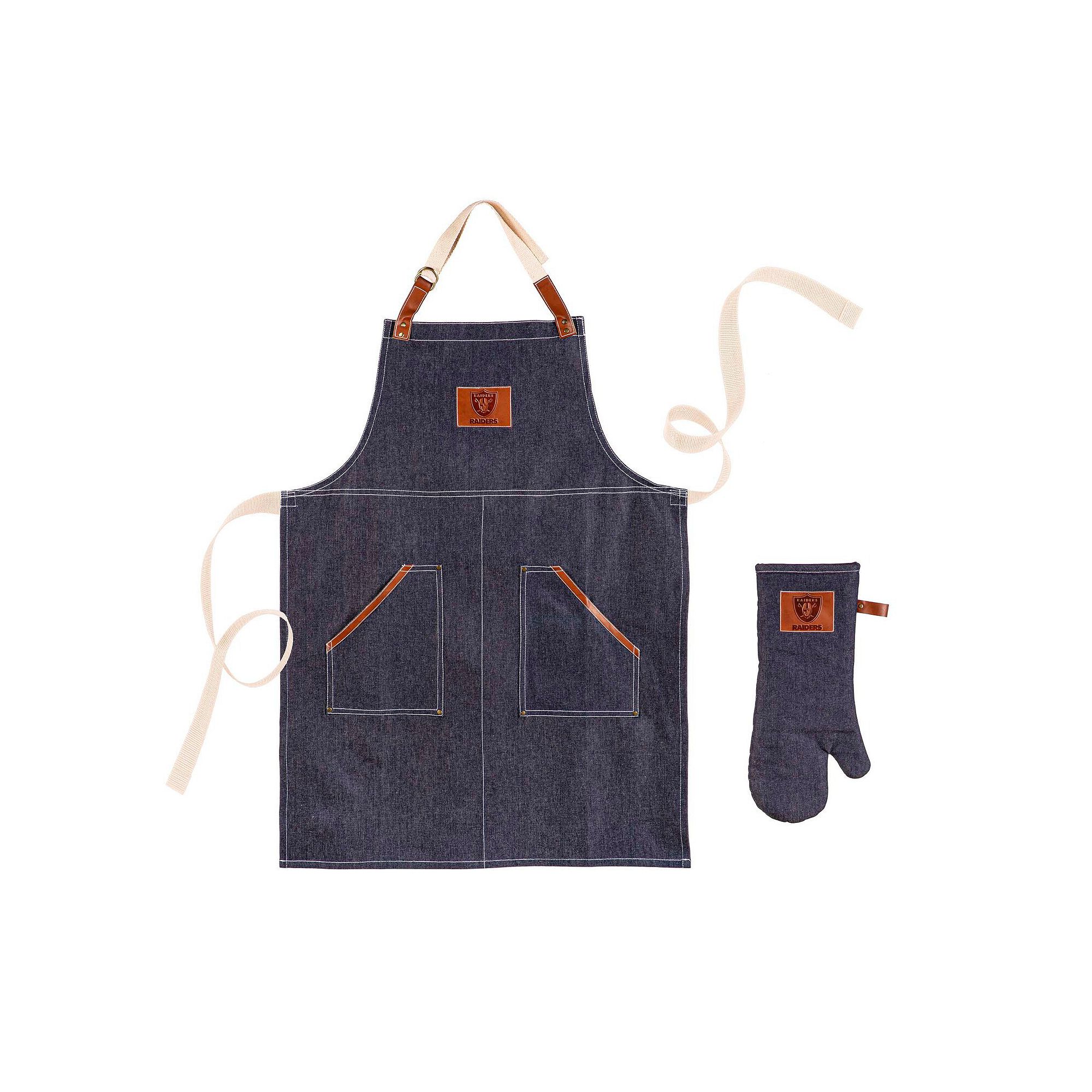 Las Vegas Raiders Grill Apron and Glove Set, Lvr Turquoise A