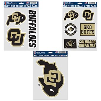 WinCraft Colorado Buffaloes Three-Pack Fan Decal Set