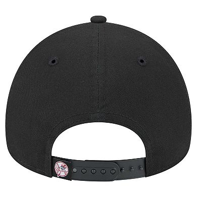 Men's New Era Black New York Yankees 9FORTY A-Frame Adjustable Hat