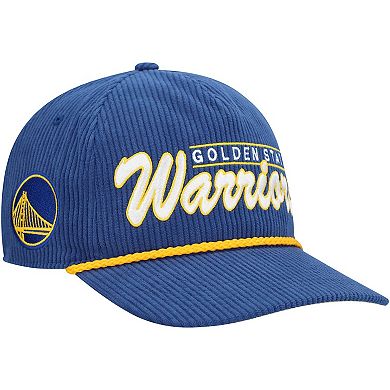 Men's '47 Royal Golden State Warriors Double Header Sidepatch Cord Hitch Adjustable Hat