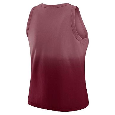 Women's WEAR by Erin Andrews x Gracie Hunt Burgundy Washington Commanders Ombre Tank Top