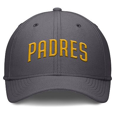 Men's Nike Gray San Diego Padres Swoosh Performance Flex Hat