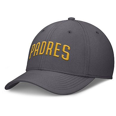 Men's Nike Gray San Diego Padres Swoosh Performance Flex Hat