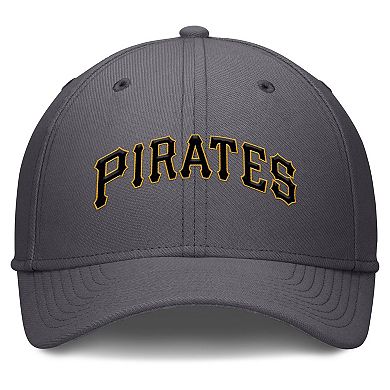 Men's Nike Gray Pittsburgh Pirates Swoosh Performance Flex Hat