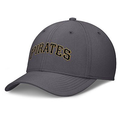 Men's Nike Gray Pittsburgh Pirates Swoosh Performance Flex Hat