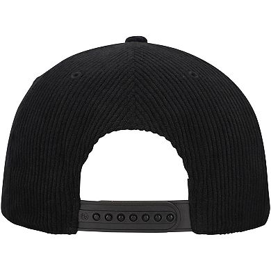 Men's '47 Black Miami Heat Double Header Sidepatch Cord Hitch Adjustable Hat