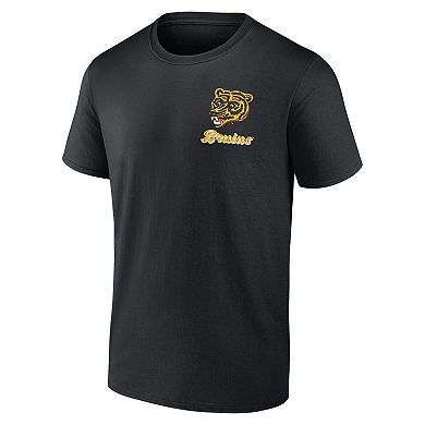 Men's Logo Athletic Black Boston Bruins Never Over T-Shirt