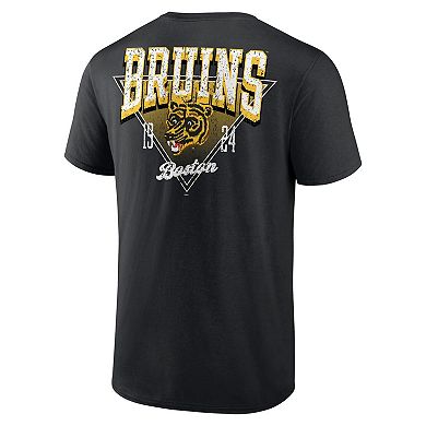 Men's Logo Athletic Black Boston Bruins Never Over T-Shirt