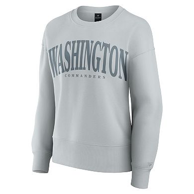 Women's Fanatics Gray Washington Commanders Elements Pullover Sweatshirt
