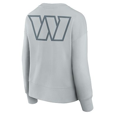 Women's Fanatics Gray Washington Commanders Elements Pullover Sweatshirt