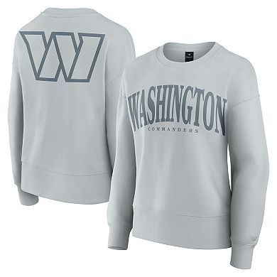 Women's Fanatics Gray Washington Commanders Elements Pullover Sweatshirt