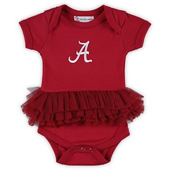Infant & Newborn Two Feet Ahead Crimson Alabama Crimson Tide Tutu Bodysuit