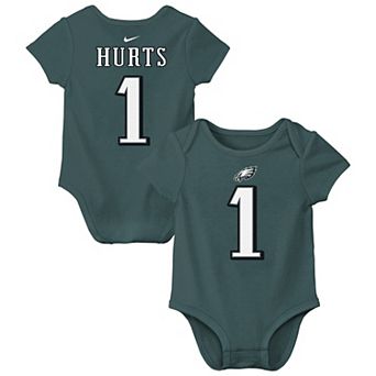 Infant Nike Jalen Hurts Midnight Green Philadelphia Eagles Player Name & Number Bodysuit