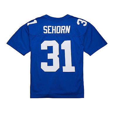 Men's Mitchell & Ness Jason Sehorn Royal New York Giants 2000 Legacy Replica Jersey