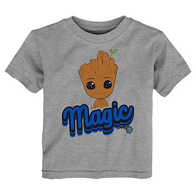 Toddler Heather Gray Orlando Magic Two-Piece Guardians Of The Galaxy T-Shirt Set