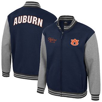 Men's Colosseum Navy Auburn Tigers Ambi-Turner Full-Zip Varsity Jacket