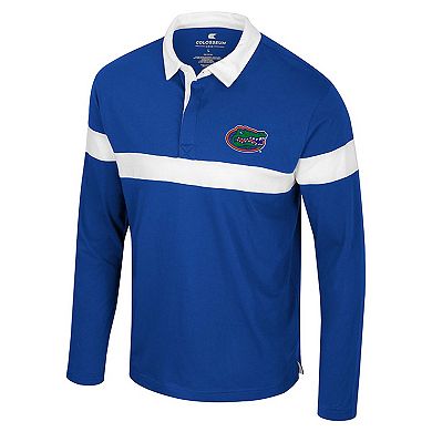 Men's Colosseum Royal Florida Gators Too Cool For School Long Sleeve Polo
