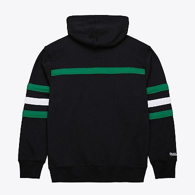 Men's Mitchell & Ness Black Dallas Stars Head Coach Slogan Pullover Hoodie