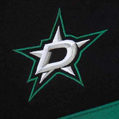 Men's Mitchell & Ness Black Dallas Stars Head Coach Slogan Pullover Hoodie