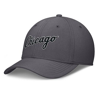 Men s Nike Gray Chicago White Sox Swoosh Performance Flex Hat