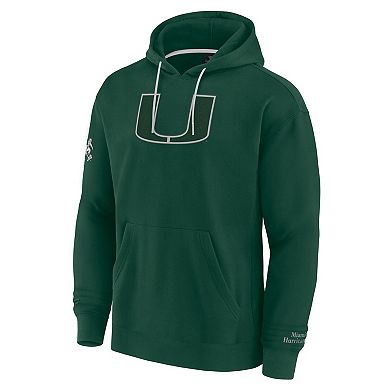 Men's Fanatics Green Miami Hurricanes Pace Pullover Hoodie